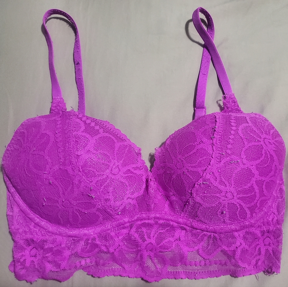 Pink VS pink bralette